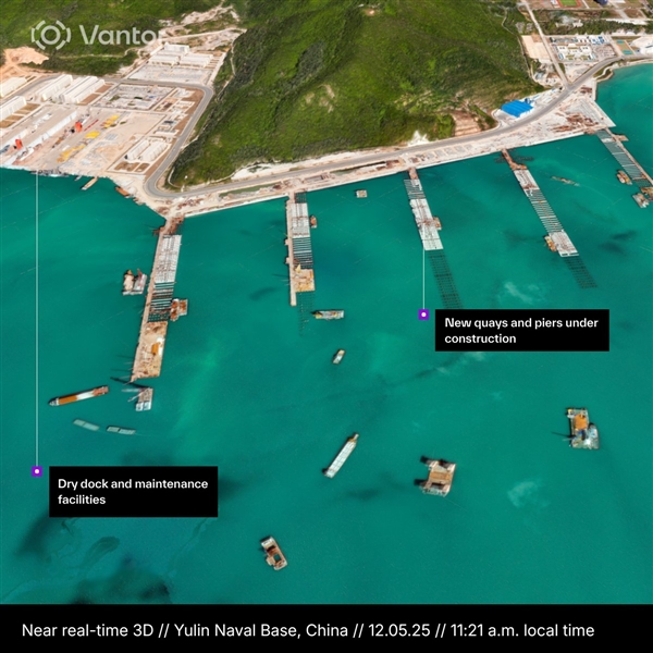 美国卫星偷拍中国福建舰航母基地：分辨率惊人只有50厘米